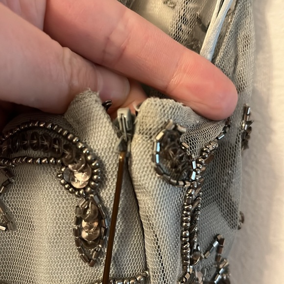 BHLDN Amada Dress Beaded Maxi Size 4 - Picture 8 of 8